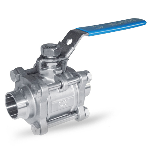 3PCS Ball Valve with Lock, 1 Inch, 1000WOG, SW, CF8