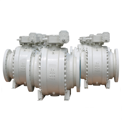 Cast Steel Ball Valve, WCB, API 6D, DN600, PN50, Gearbox Operation