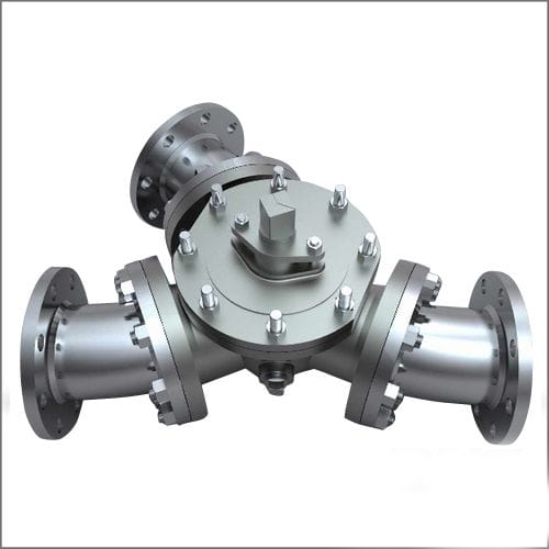CF8 Y Type Ball Valve, BS5351, DN50, PN16, Raised Face, Bare Shaft